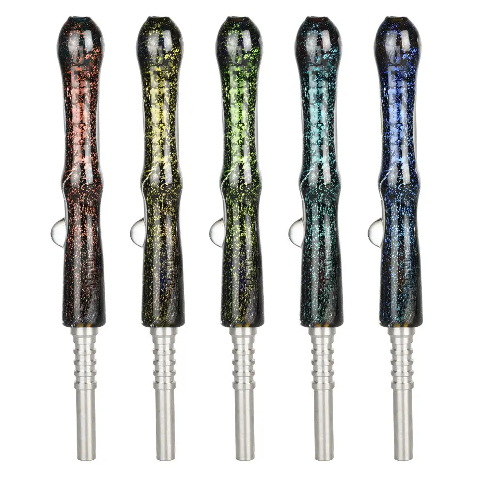Pulsar Galaxy Glass Dab Straw - 6.5" / Colors Vary 2