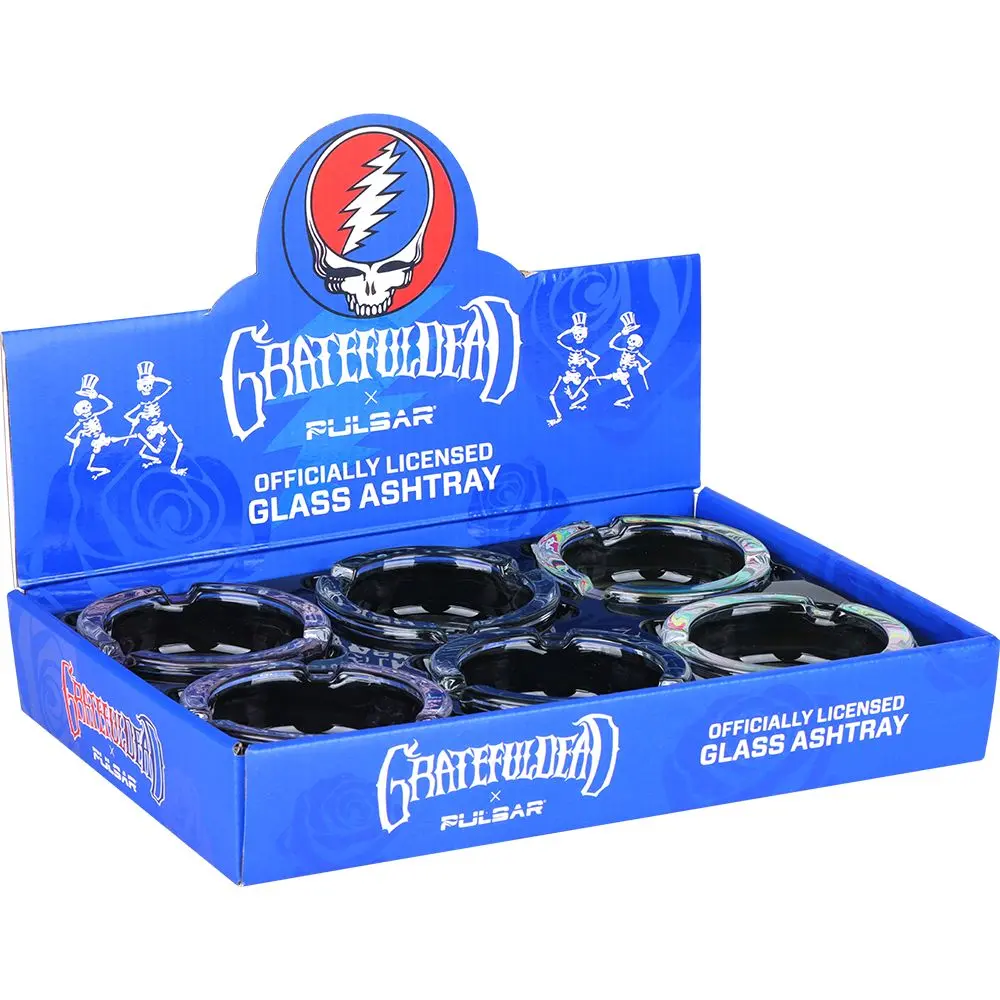 Grateful Dead X Pulsar V2 Licensed Glass Ashtray - 3.5" / 6Ct 1