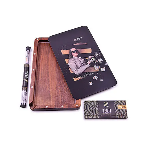 Benji - Walnut Tray W/ Magnetic Lid Kit - Make It Rain 1