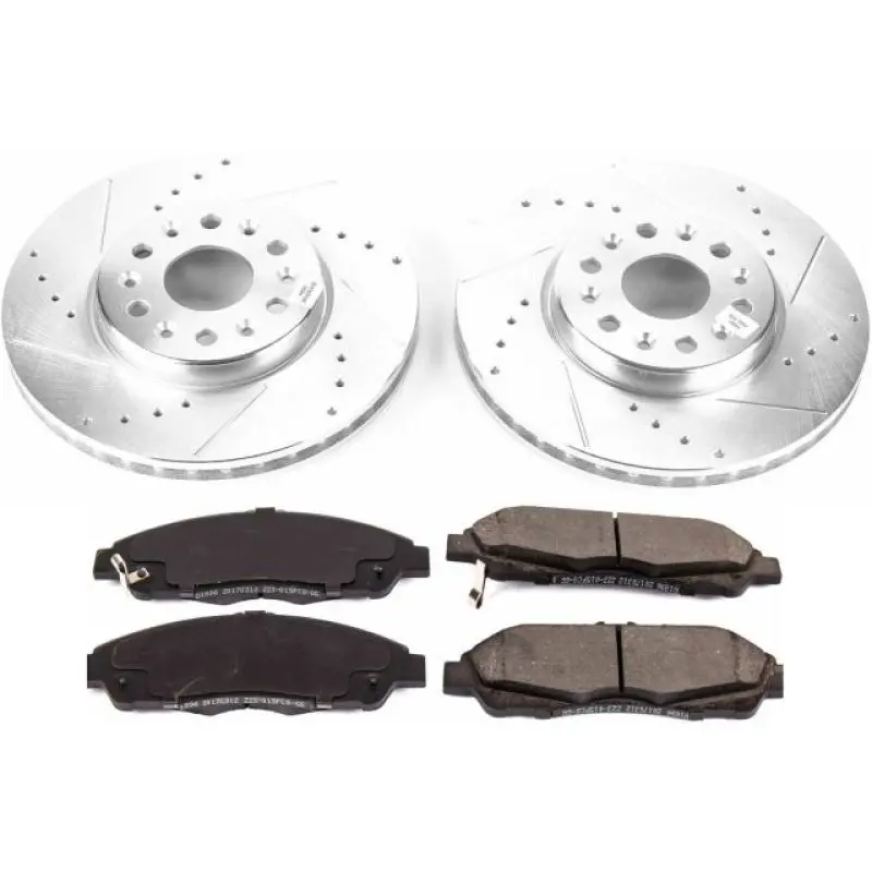 Power Stop 17-18 Gmc Acadia Front Z23 Evolution Sport Brake Kit 1