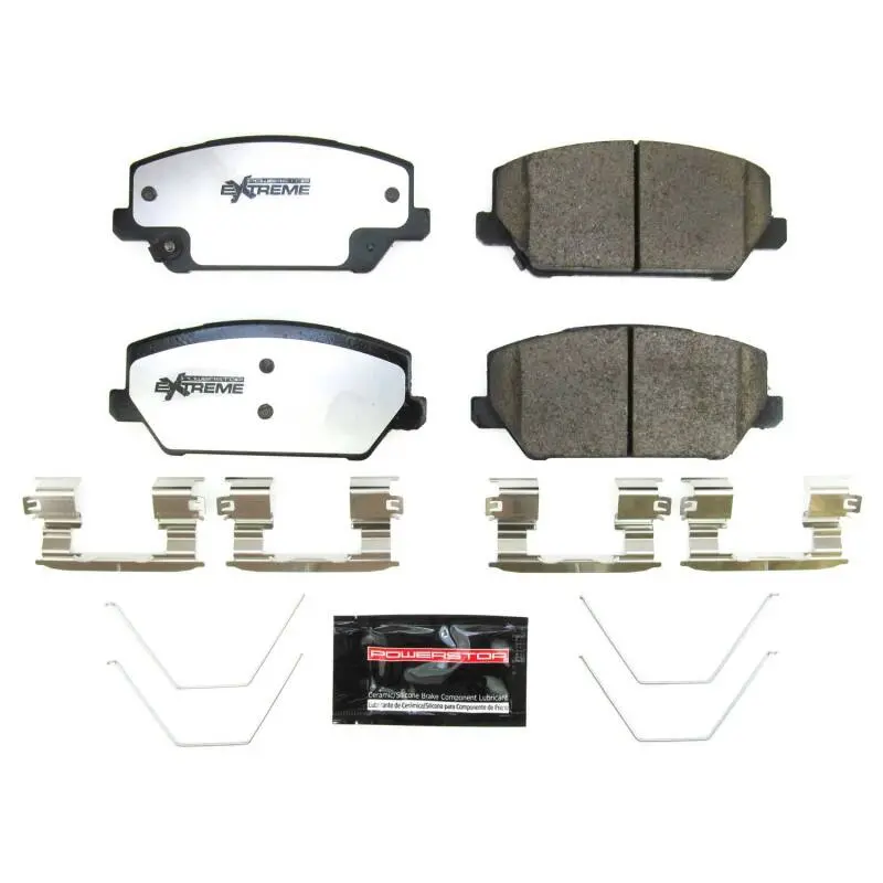 Power Stop 19-21 Hyundai Veloster N Front Z26 Street Brake Pads W/Hardware 1