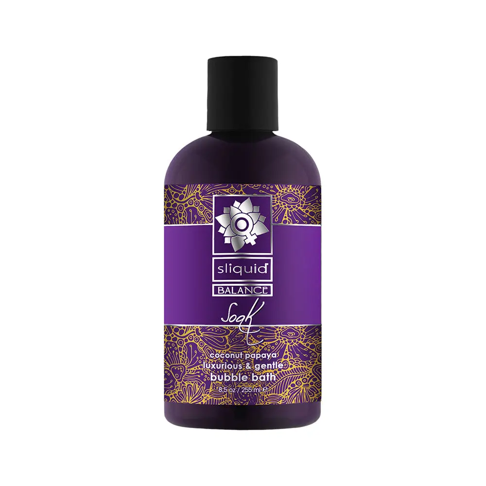 Sliquid Balance Soak Bubble Bath Coconut Papaya 8.5 Oz. 1