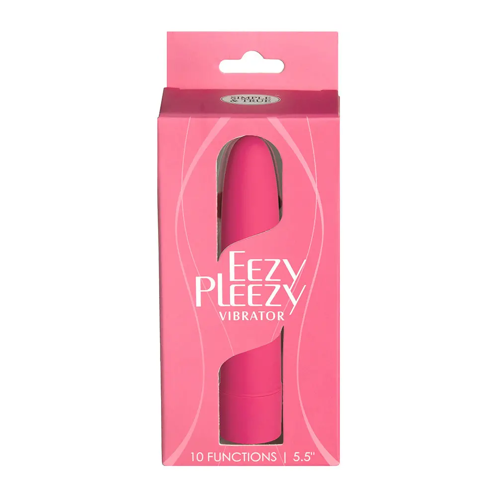 Simple & True Eezy Pleezy Classic Vibrator 5.5 In. Pink 1