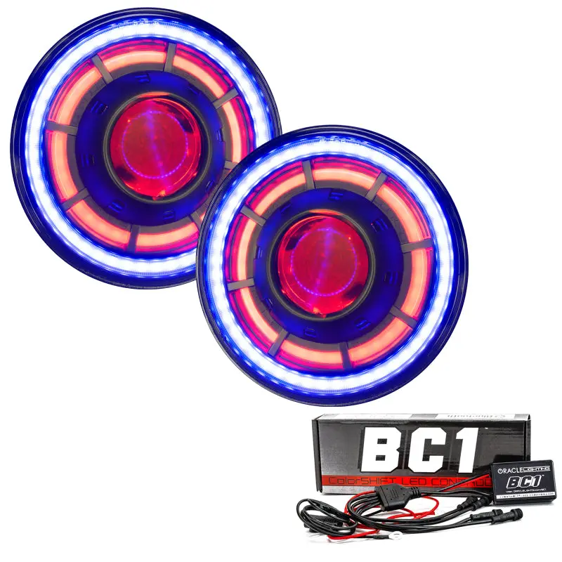 Oracle Oculus 7In Colorshift Bi-Led Projector Headlights For Jeep Wrangler Jk See Warranty 1