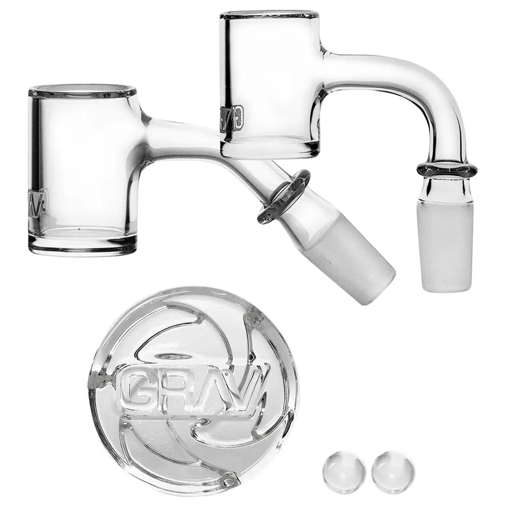 Grav Seamless Quartz Banger Set | 4Pc | 14Mm M 1