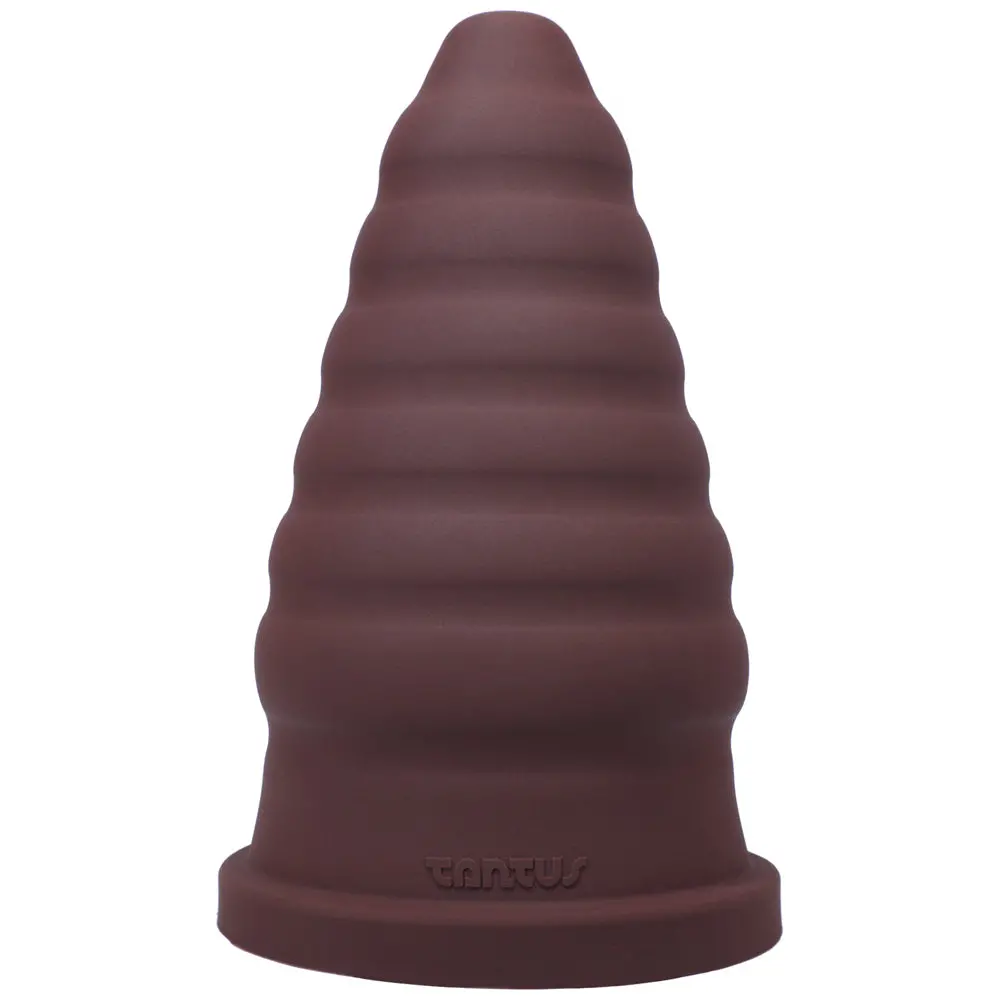 Tantus Cone Ripple Firm Dildo Garnet (Box) 1