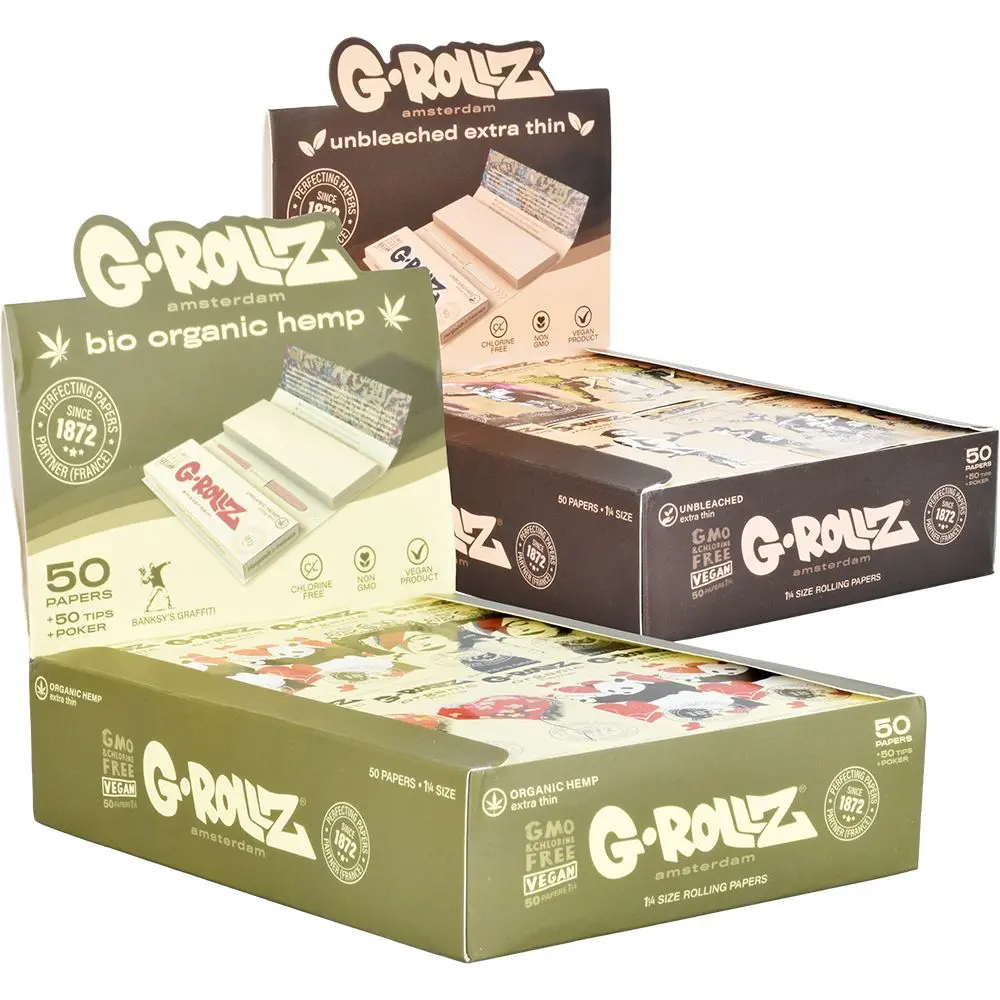 G-Rollz X Banksy's Graffiti Papers + Tips | 50Pc | 1 1/4 | 24Pk 1