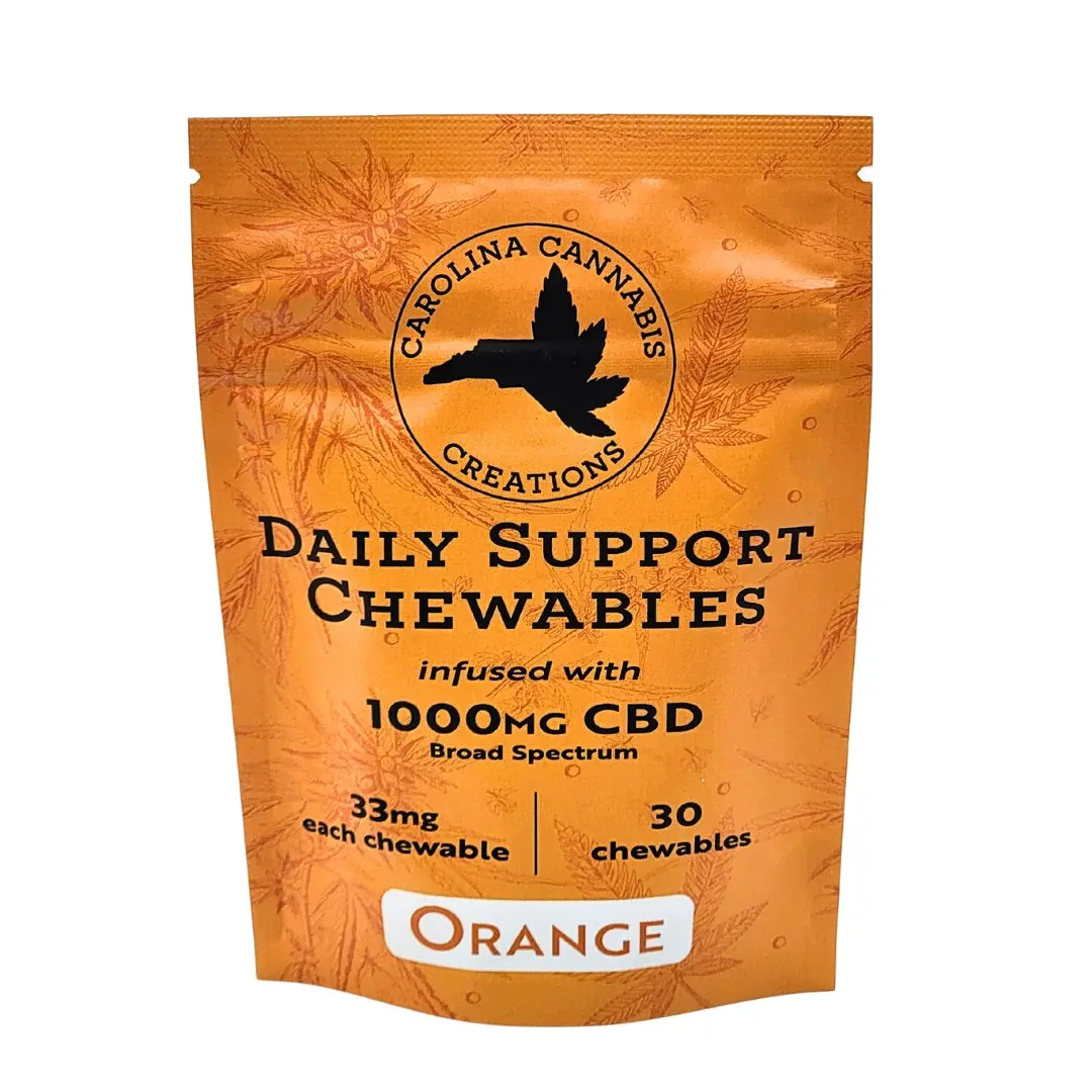 Carolina Cannabis Daily Support Chewables | Cbd | Orange 30Ct 1