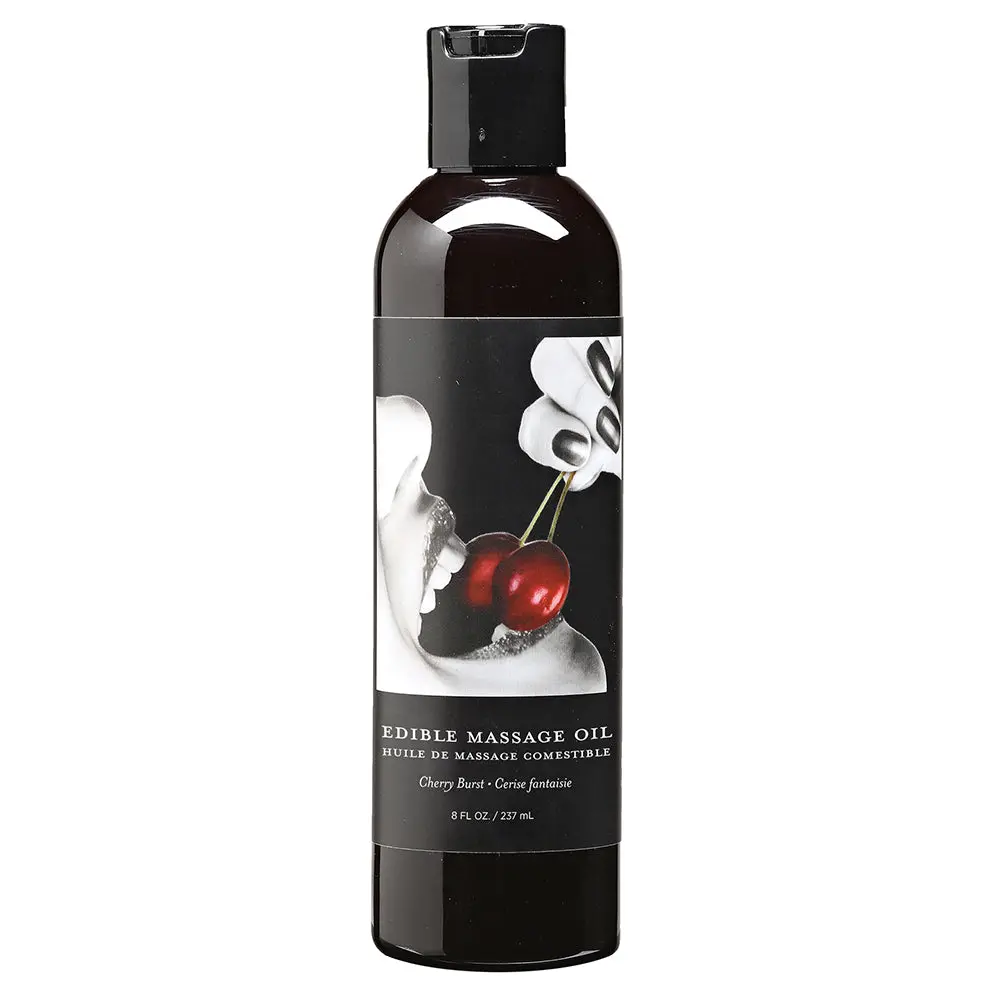 Earthly Body Edible Massage Oil Cherry Burst 8Oz 1