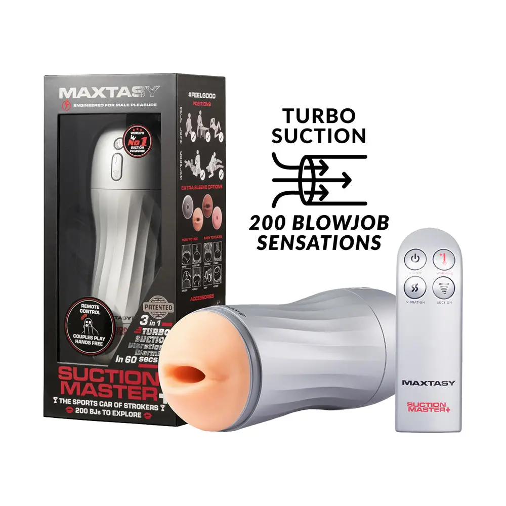 Maxtasy Suction Master Realistic With Remote Nude Plus 1