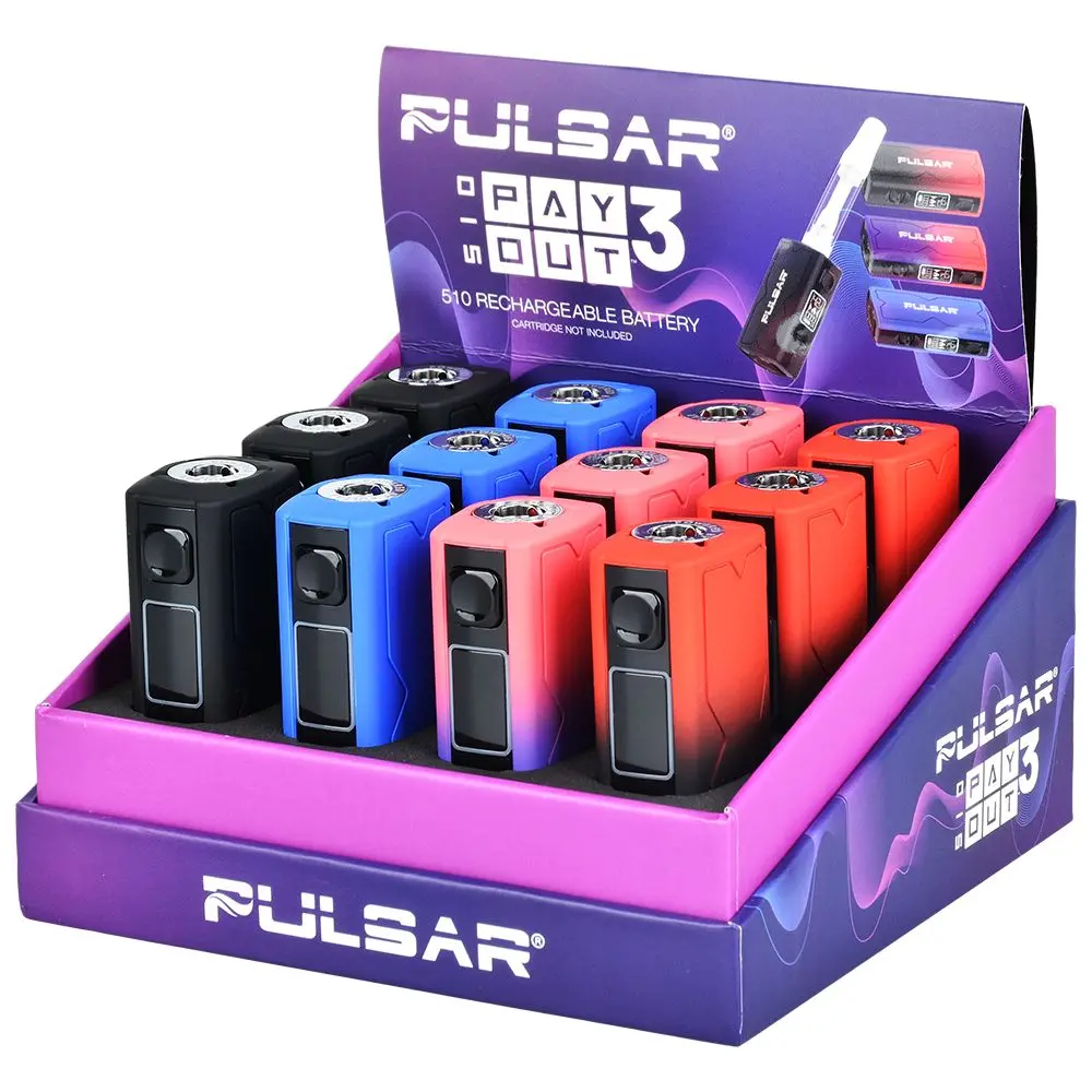 Pulsar Payout 3.0 Variable Voltage Vape Battery - 550Mah / 12Ct 1