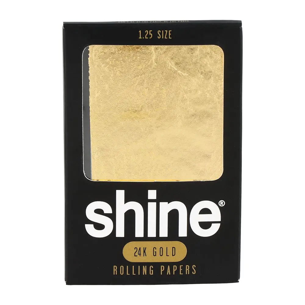 Shine 24K Gold Rolling Papers - One Sheet / 1 1/4 1