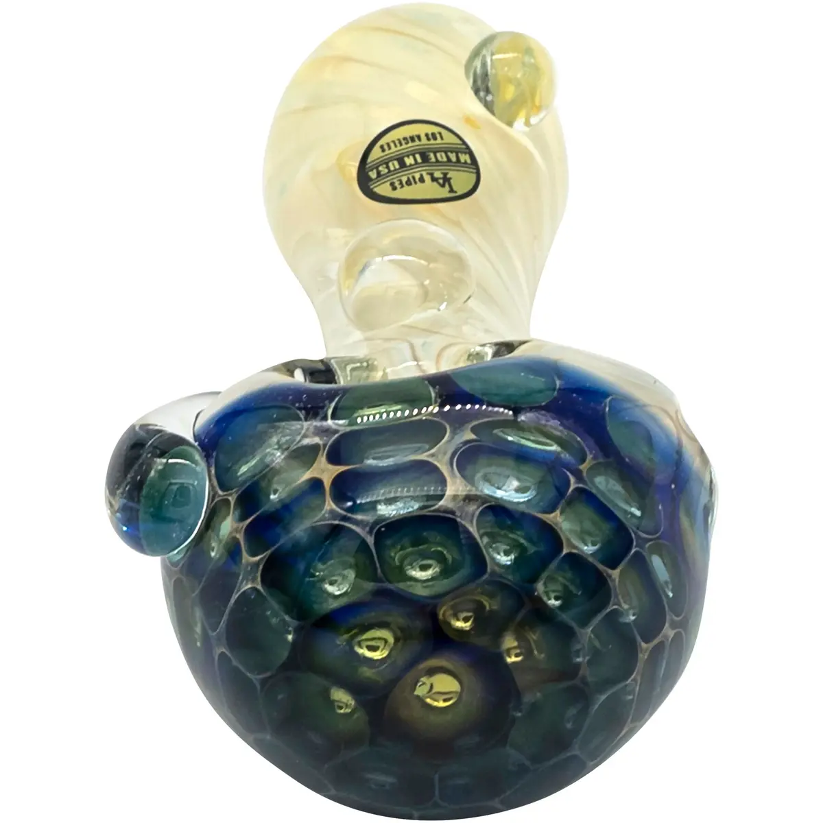 La Pipes "The Hive" Honeycomb Color Changing Glass Pipe 1