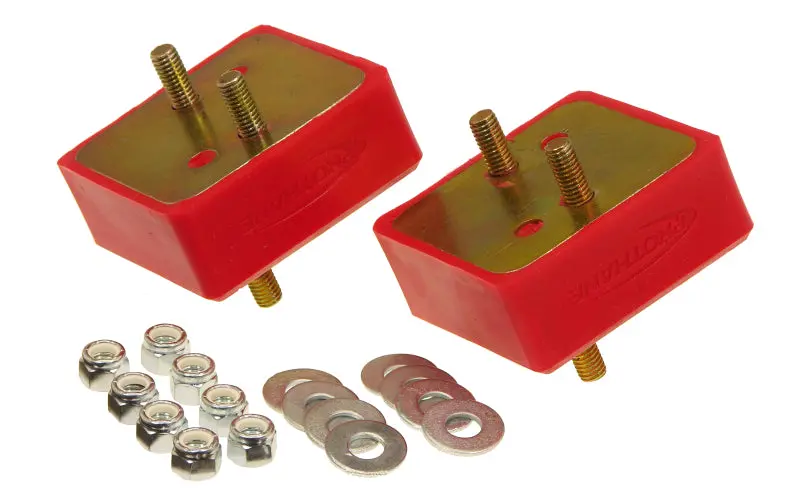 Prothane 67-92 Jeep V8 Motor Mounts - Red 1
