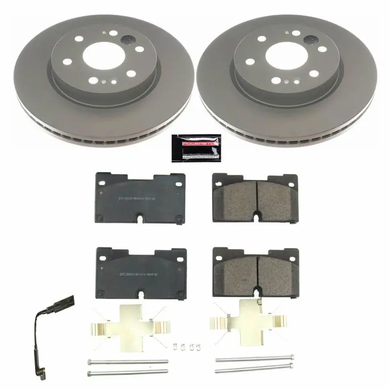 Power Stop 2019 Chevrolet Silverado 1500 Front Z17 Evolution Geomet Coated Brake Kit 1