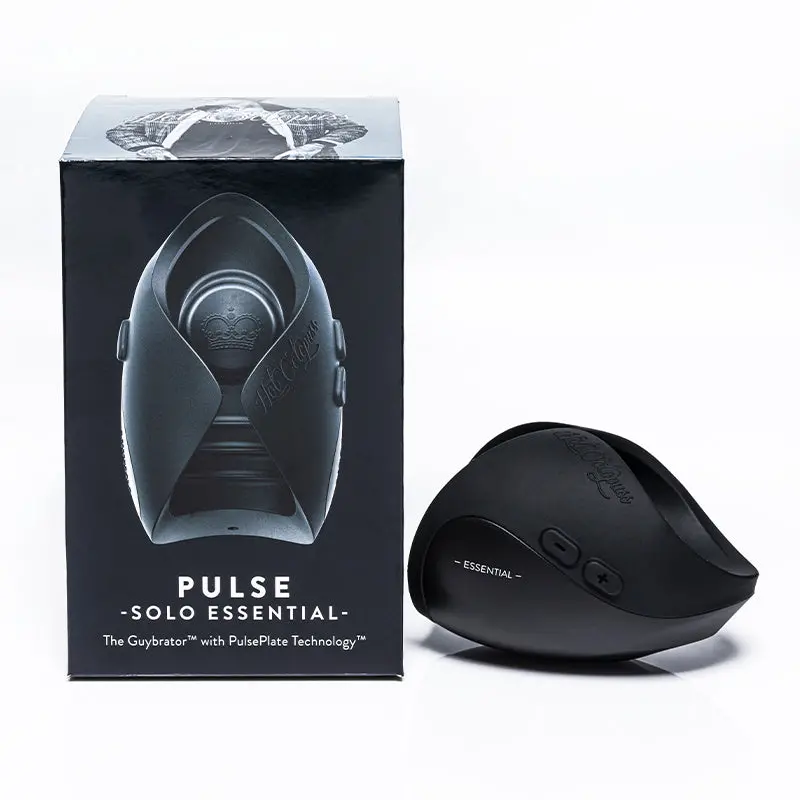 Hot Octopuss Pulse Solo Essential Rechargeable Vibrating Stroker Black 1