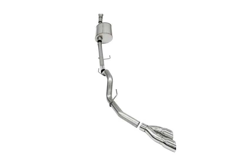Corsa 2021-2024 Ford F-150 Supercab/6.5In Bed 5.0L V8 Sport Cat-Back Single Side Exit-Polished 1