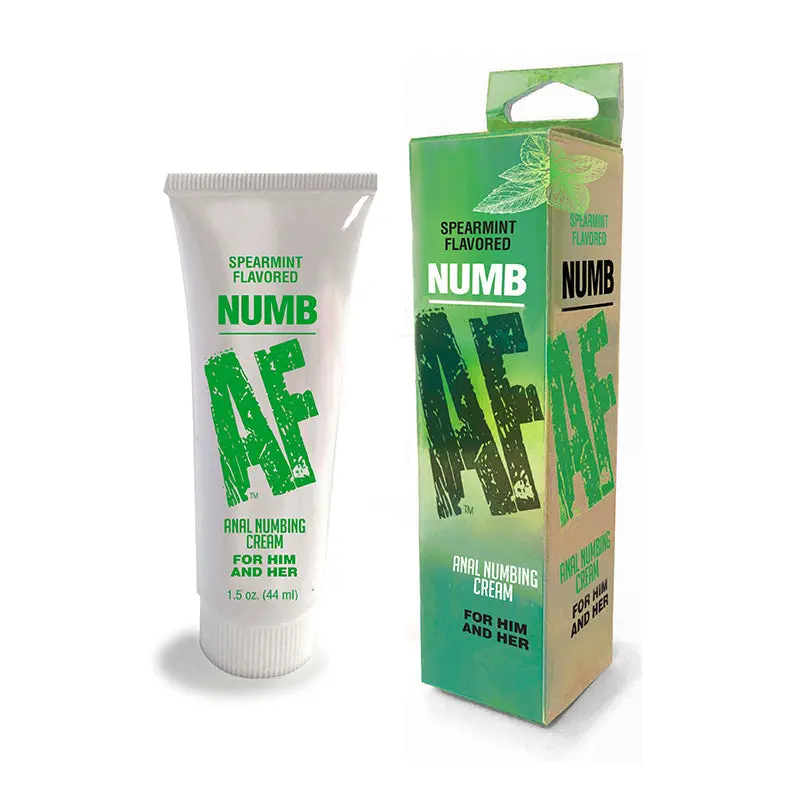 Numb Af Spearmint Flavored Anal Numbing Cream 1.5 Oz. 1