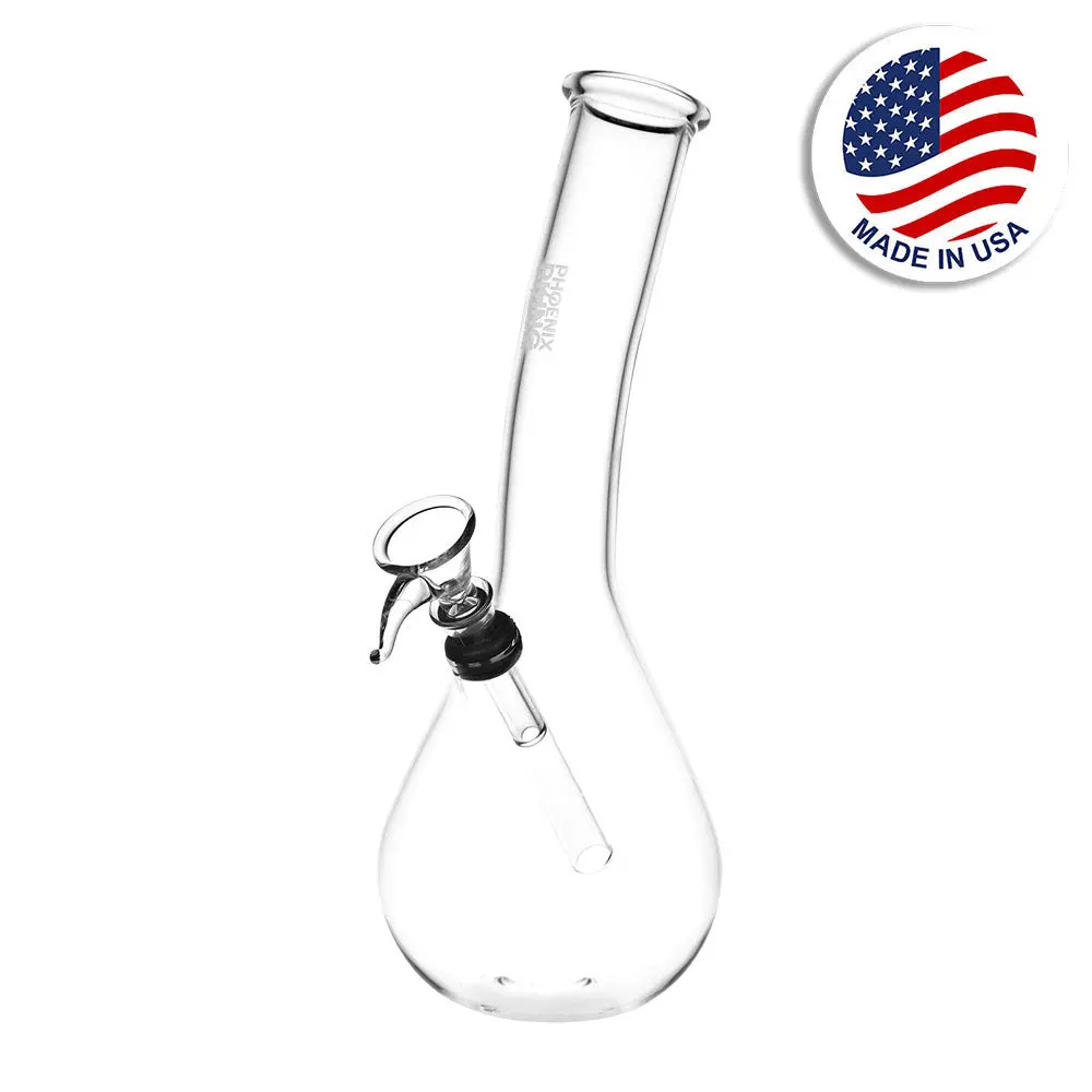 Phoenix Rising Leaning Tower Of Beaker Water Pipe - 9.5" / Clear 1