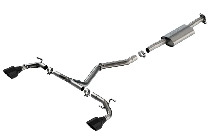 Borla 22-23 Subaru Brz/Toyota Gr86 2.4L Rwd At/Mt S-Type Catback Exhaust - Black Chrome Tips 1