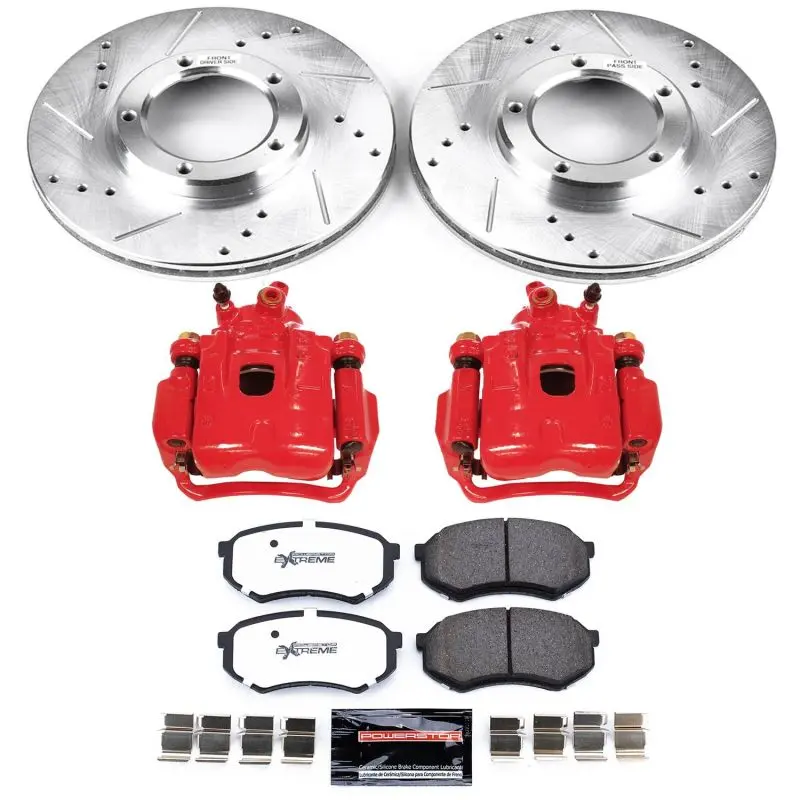 Power Stop 95-04 Toyota Tacoma Front Z36 Truck & Tow Brake Kit W/Calipers 1