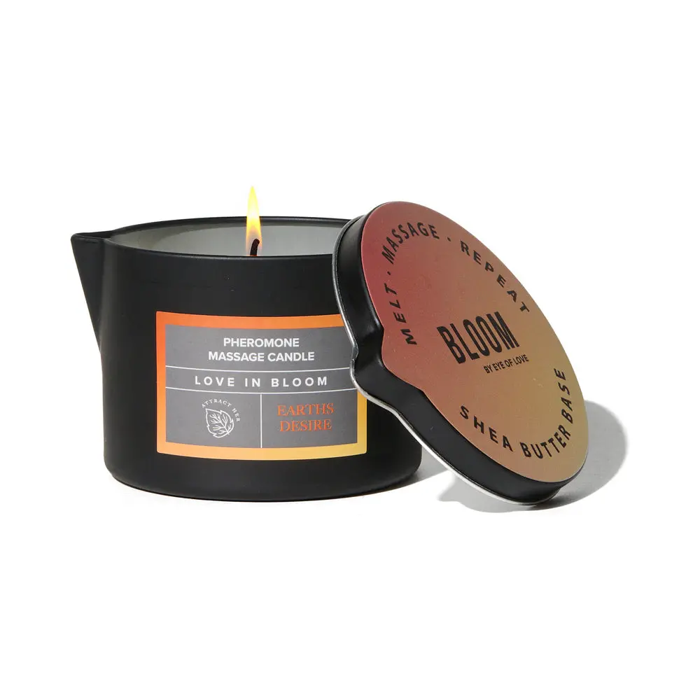Eye Of Love Bloom Pheromone Massage Candle Earth's Desire 5 Oz. 1