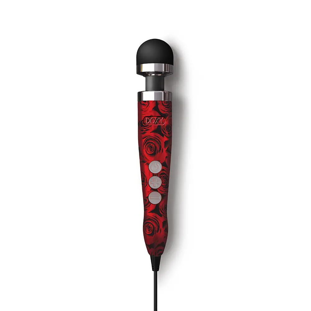 Doxy Die Cast 3 Compact Wand Vibrator Roses 1