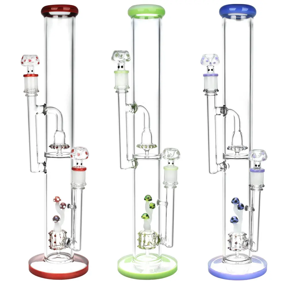 Pulsar Dub Fungi Straight Tube Water Pipe- 17"/14Mm F / Colors Vary 1