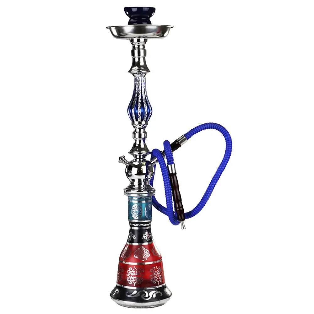 Badshah Platinum Asian Flair Hookah - 26" / 1-Hose 1