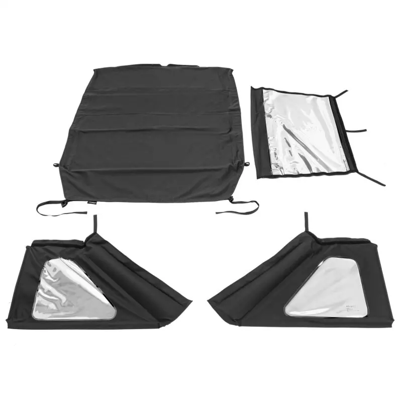 Rugged Ridge 2018+ Jeep Wrangler Jlu 4 Dr Black Diamond Stitch Cloth Voyager Top (Tinted) 1
