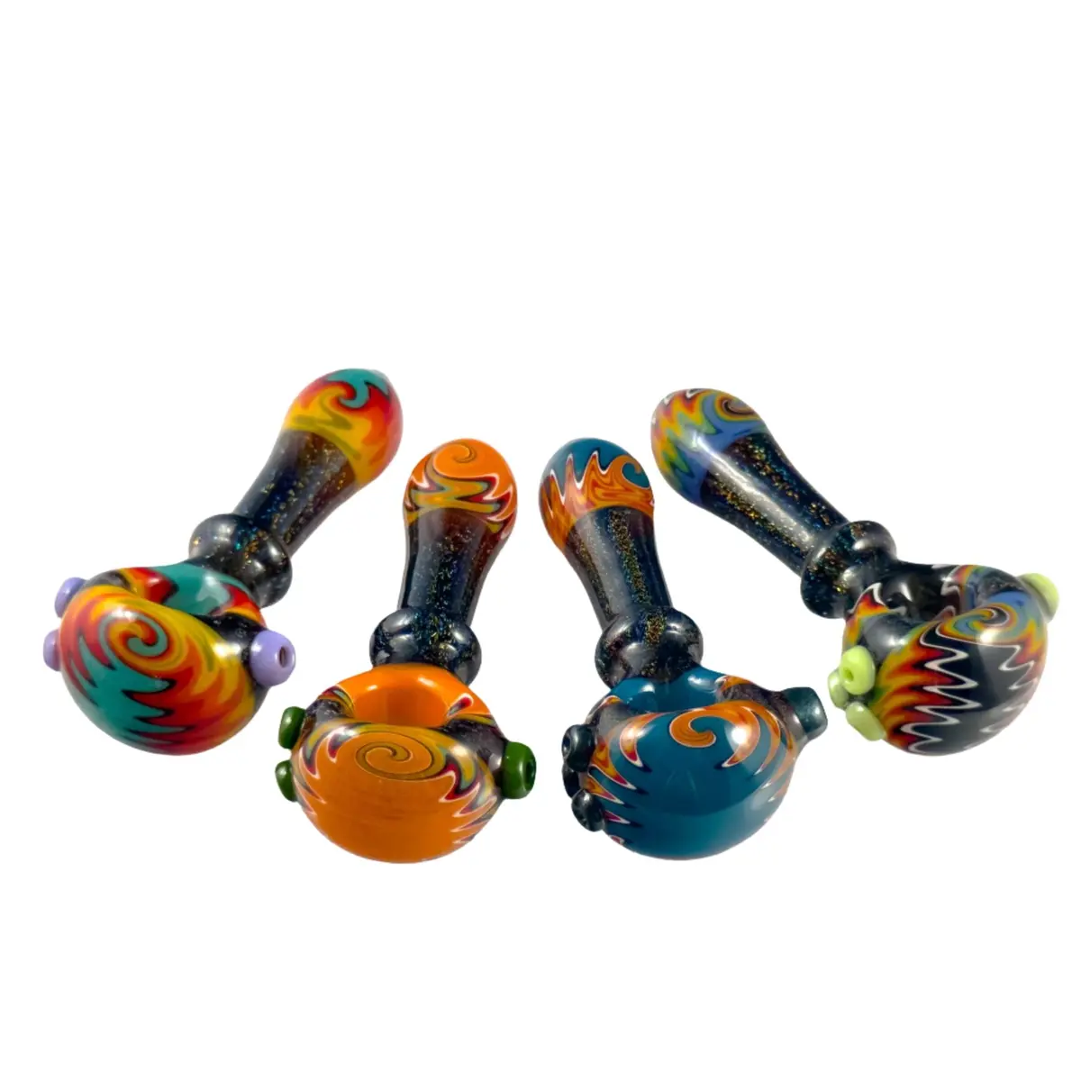 Five Section Dichro Fire Spoons (Various Colors) 1