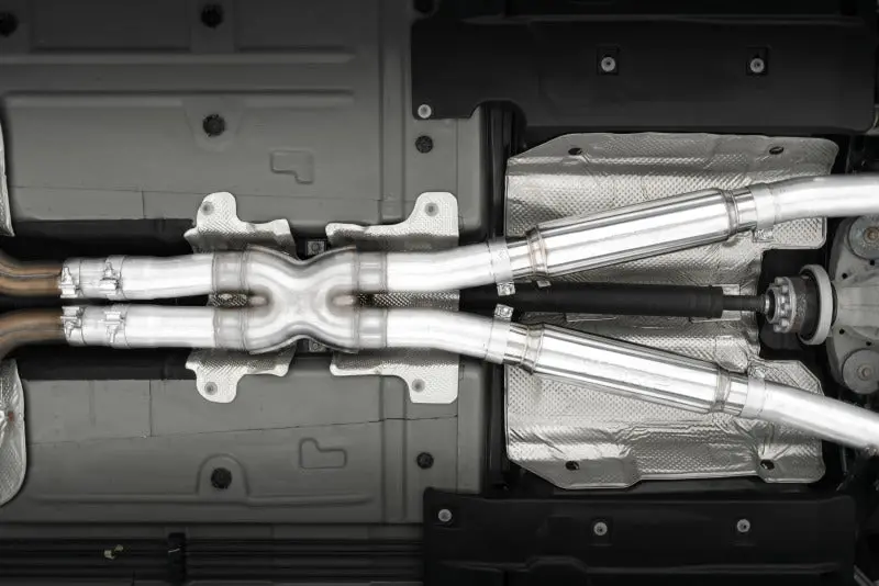 Mbrp 17-Up Dodge Challenger 5.7L/6.2L/6.4L Carbon Fiber Quad Tip T304 Catback Exhaust 1