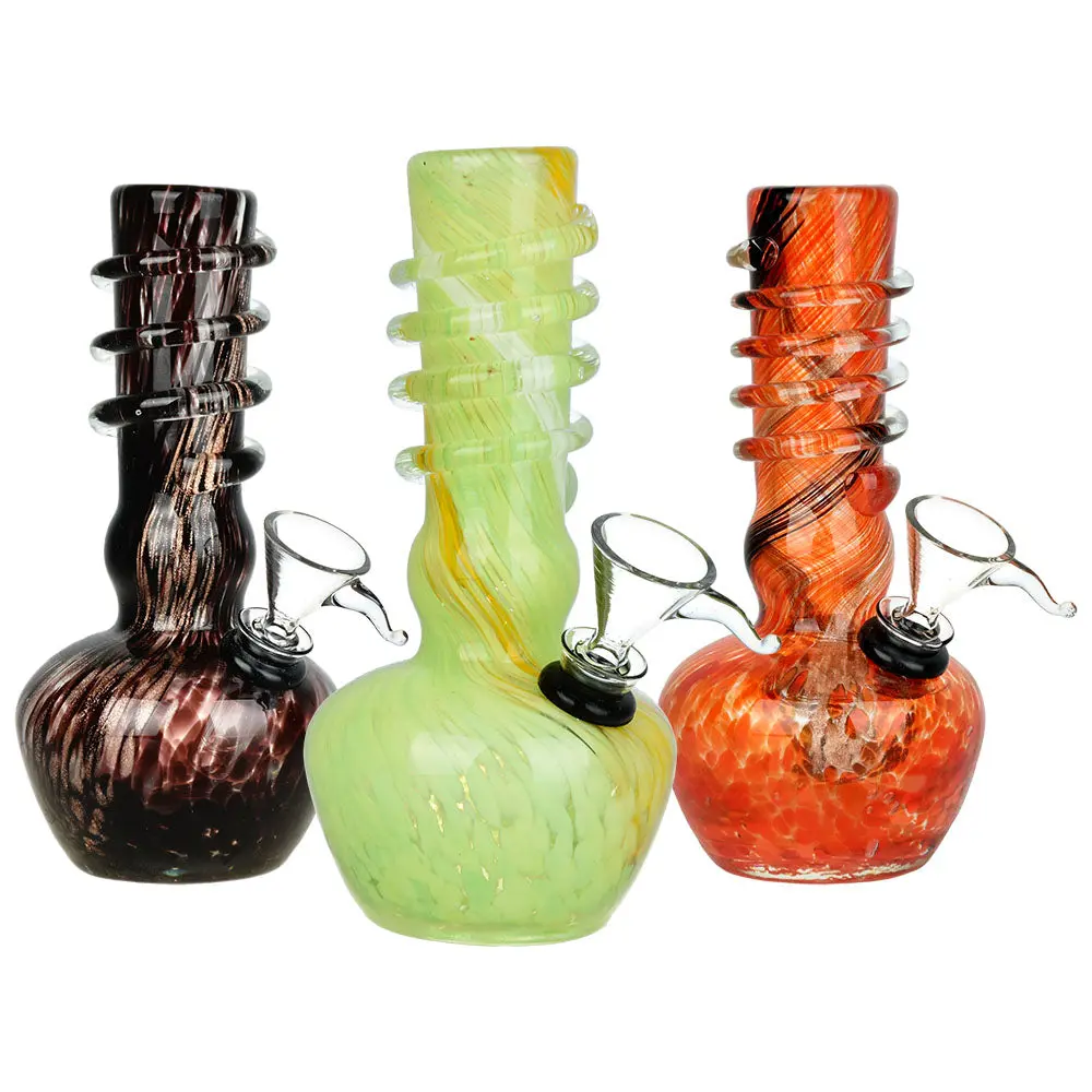 Shine On Soft Glass Water Pipe - 5.75" / Colors Vary 1