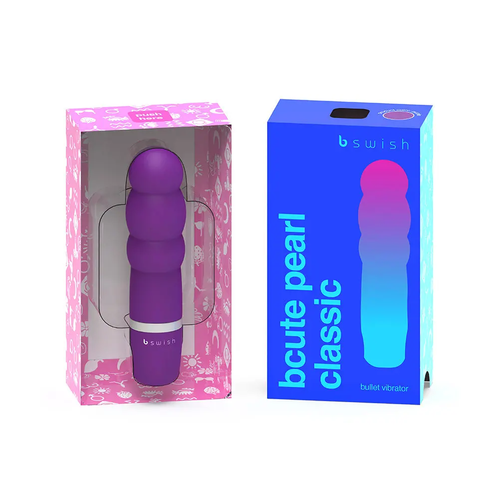 B Swish Bcute Classic Pearl Vibrator Purple 1