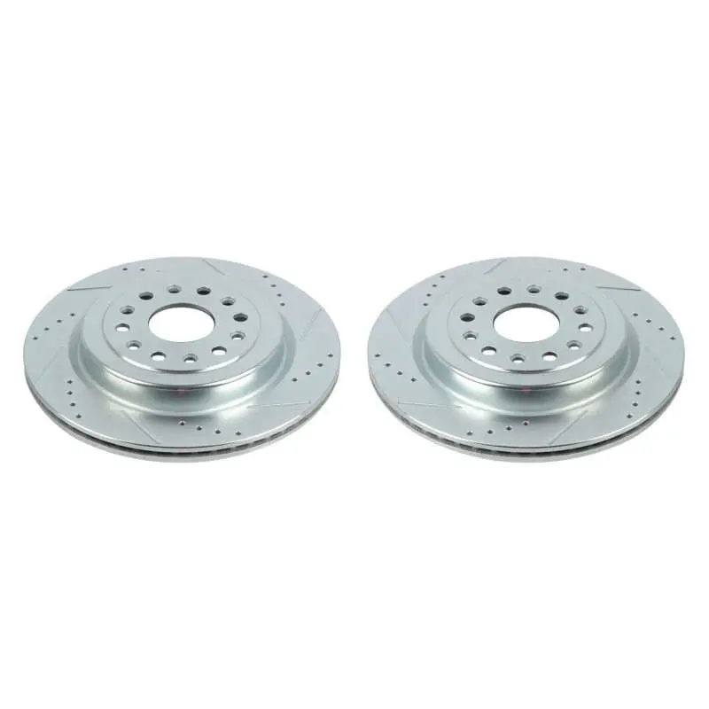 Power Stop 19-20 Ram 1500 Rear Evolution Drilled & Slotted Rotors - Pair 1