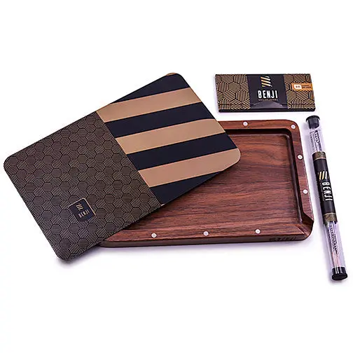 Benji - Walnut Tray W/ Magnetic Lid Kit - Og 1