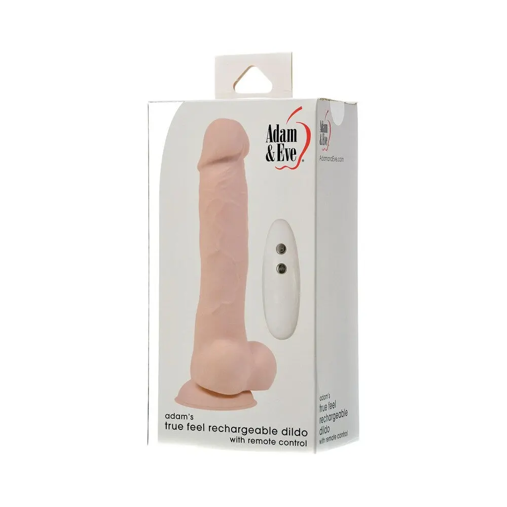 Adam & Eve Adam's True Feel Rechargeable Dildo With Remote Control 1
