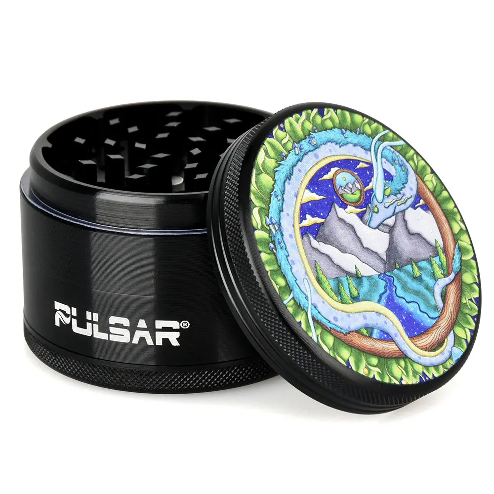Pulsar Artist Series Metal Grinder - Remembering Dragon / 4Pc / 2.5" 1