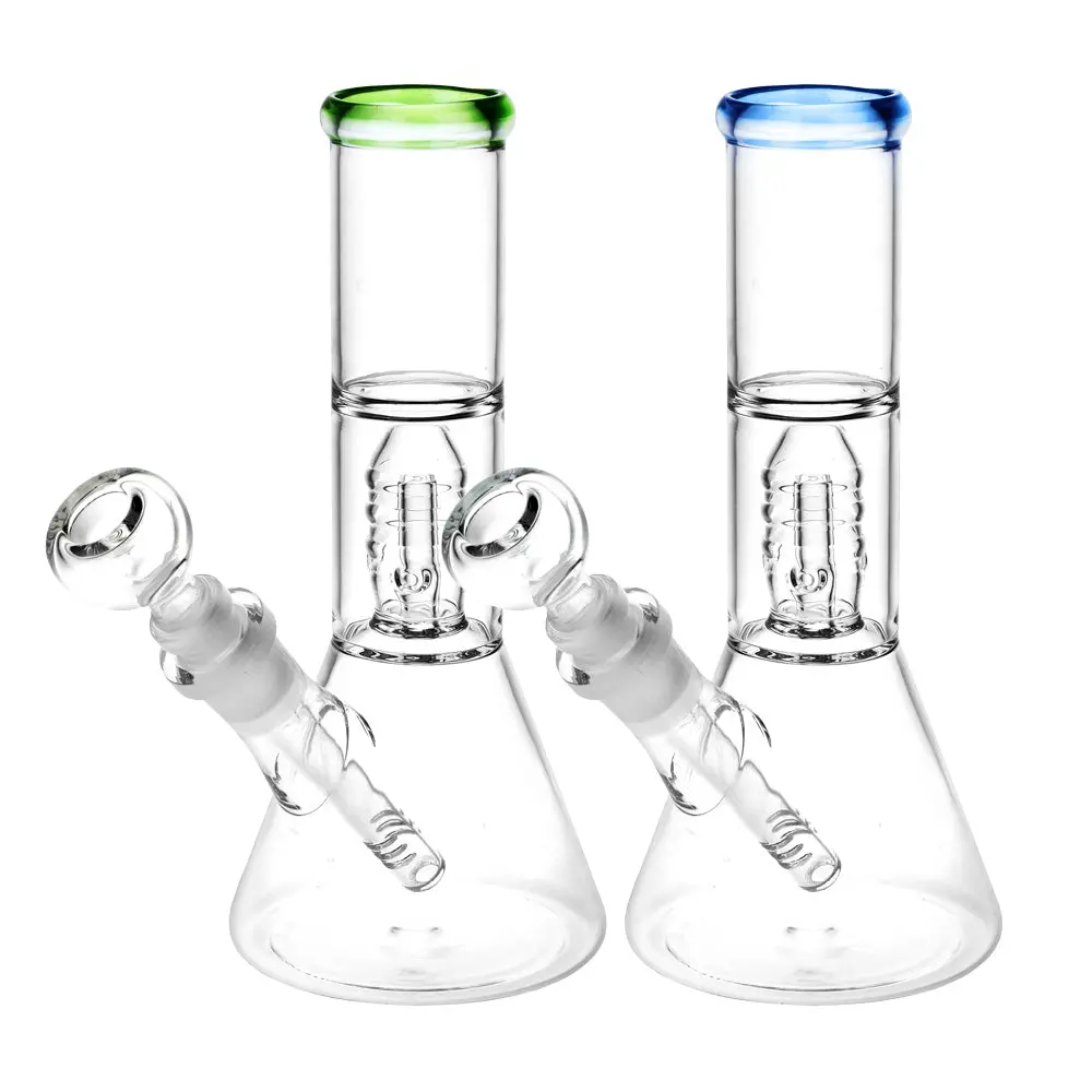 Stacked Showerhead Perc Beaker Water Pipe - 8" / 14Mm F 1