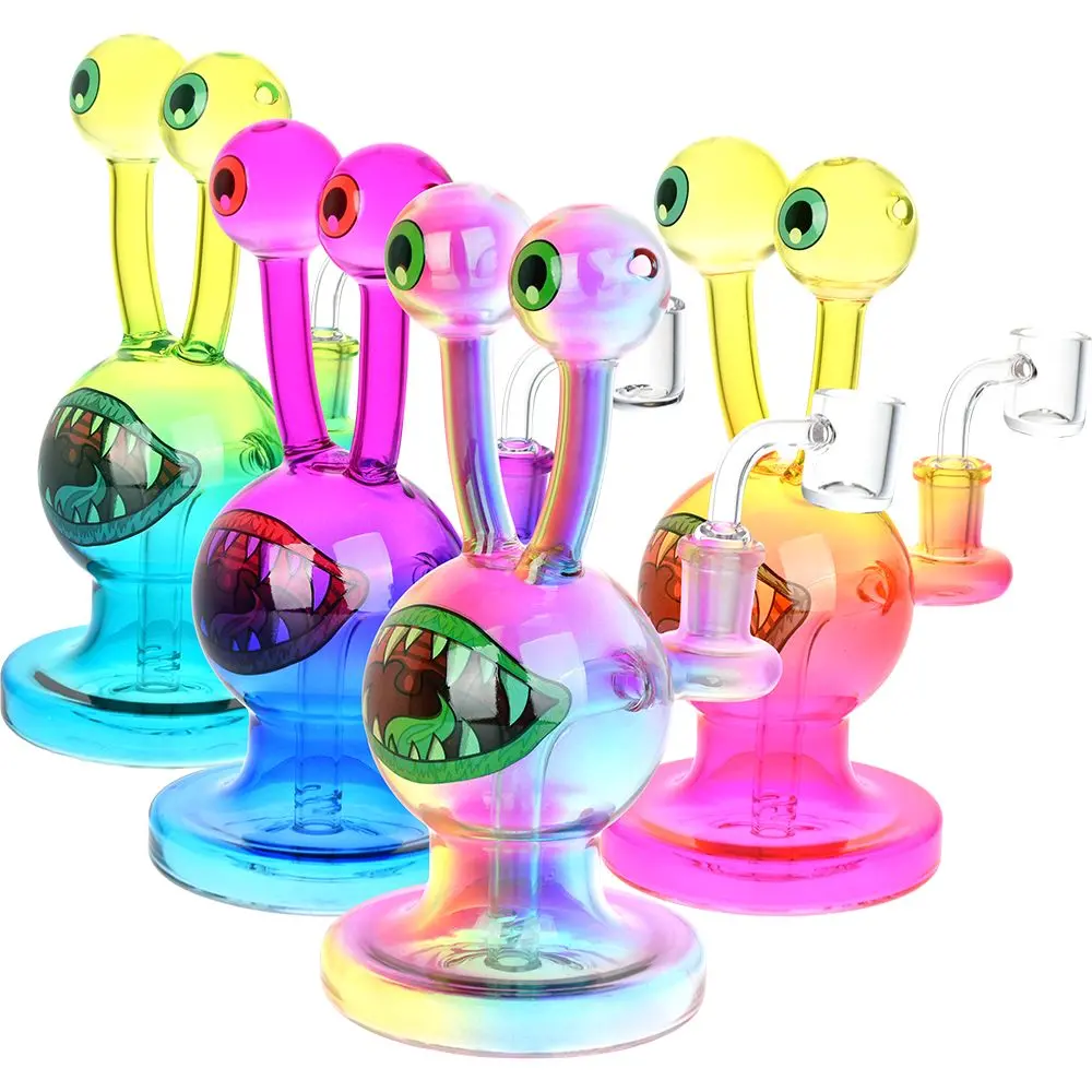 Snail Beastie Glass Dab Rig - 7.25" / 14Mm F 1