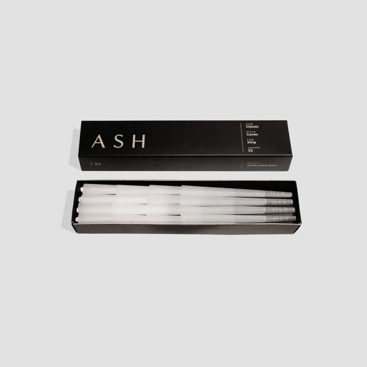 Ash Pre-Rolled Cones | Classic | 32 Count 1