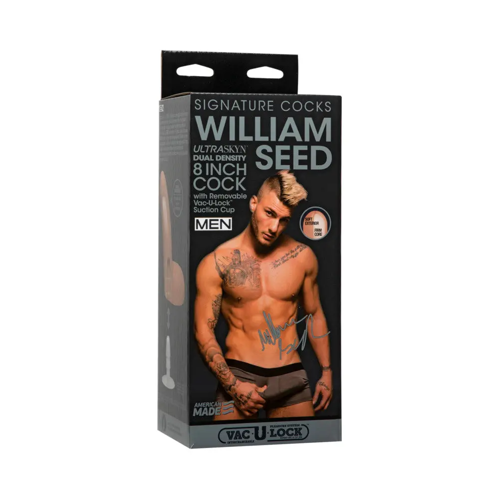 Signature Cocks - William Seed - 8In Ultraskyn Cock W/Removable Vac-U-Lock Suction Cup Vanilla 1