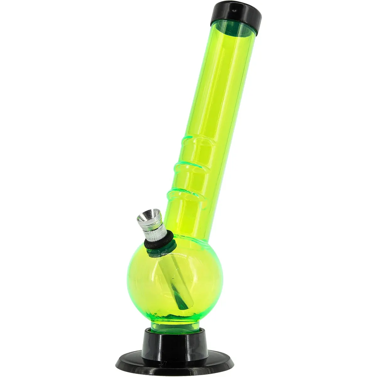 Acrylic Angled Neck Bubble Bong  8" - Multiple Colors 6