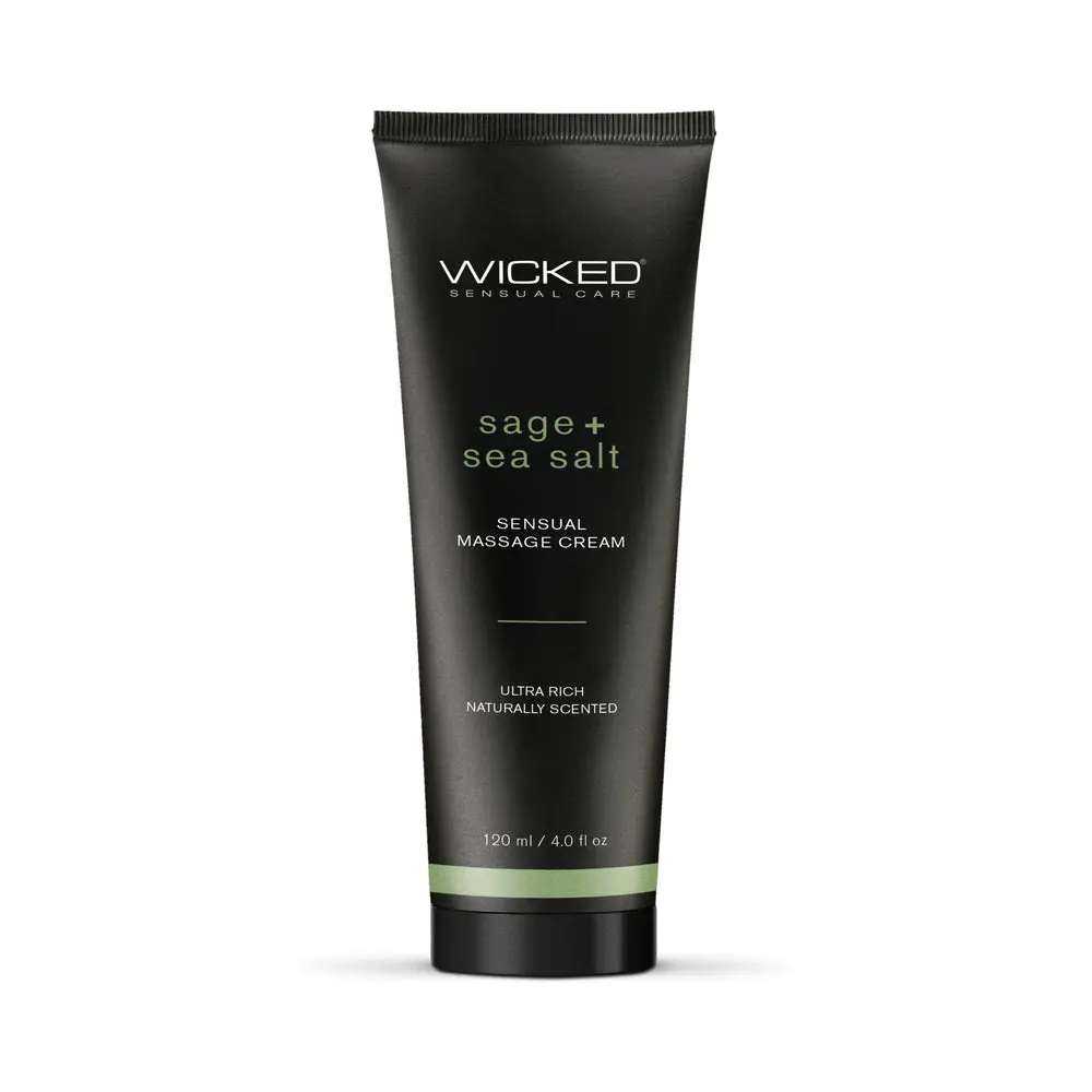 Wicked Sage + Sea Salt Sensual Massage Cream 4 Oz 1