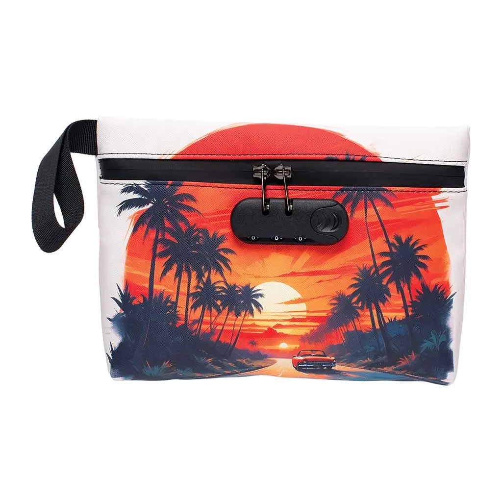 11In X 7.5In Smellproof Bag - Sunset Drive 1