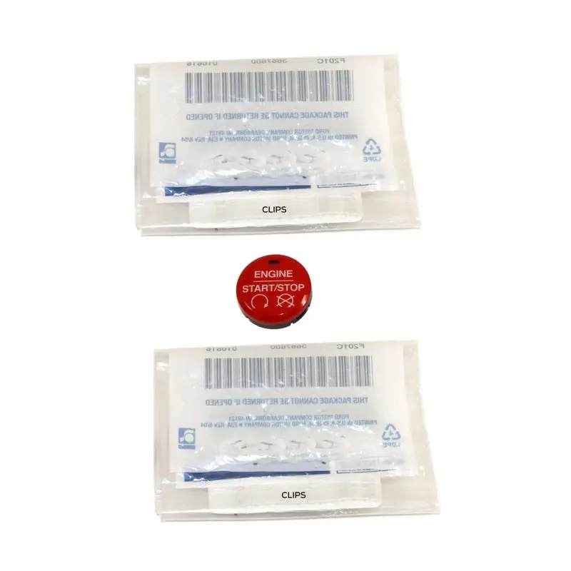Ford Racing 15-17 Mustang Red Starter Button Installation Kit 1