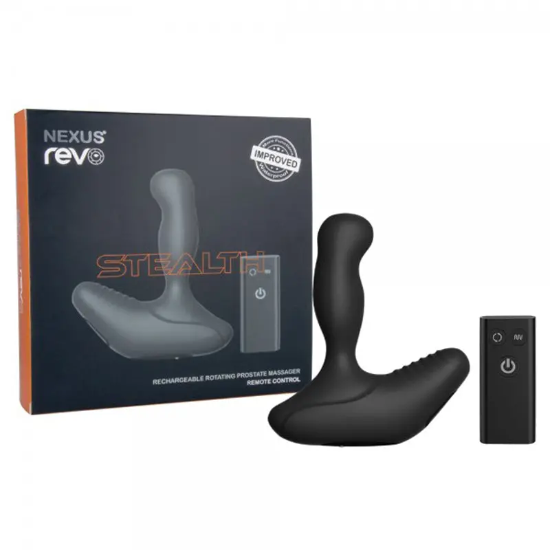 Nexus Revo Stealth Remote Control Rotating Prostate Massager - Black 1