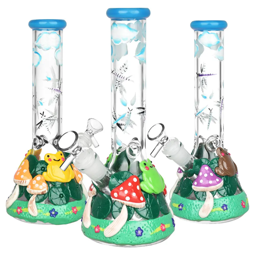 Froggy Friend Fun-Guy Beaker Water Pipe | 10" | 14Mm F 1