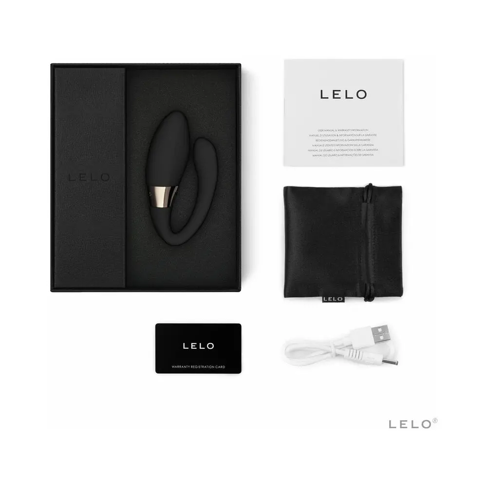 Lelo Tiani Harmony Rechargeable Dual Stimulation Couples Vibrator Black 1