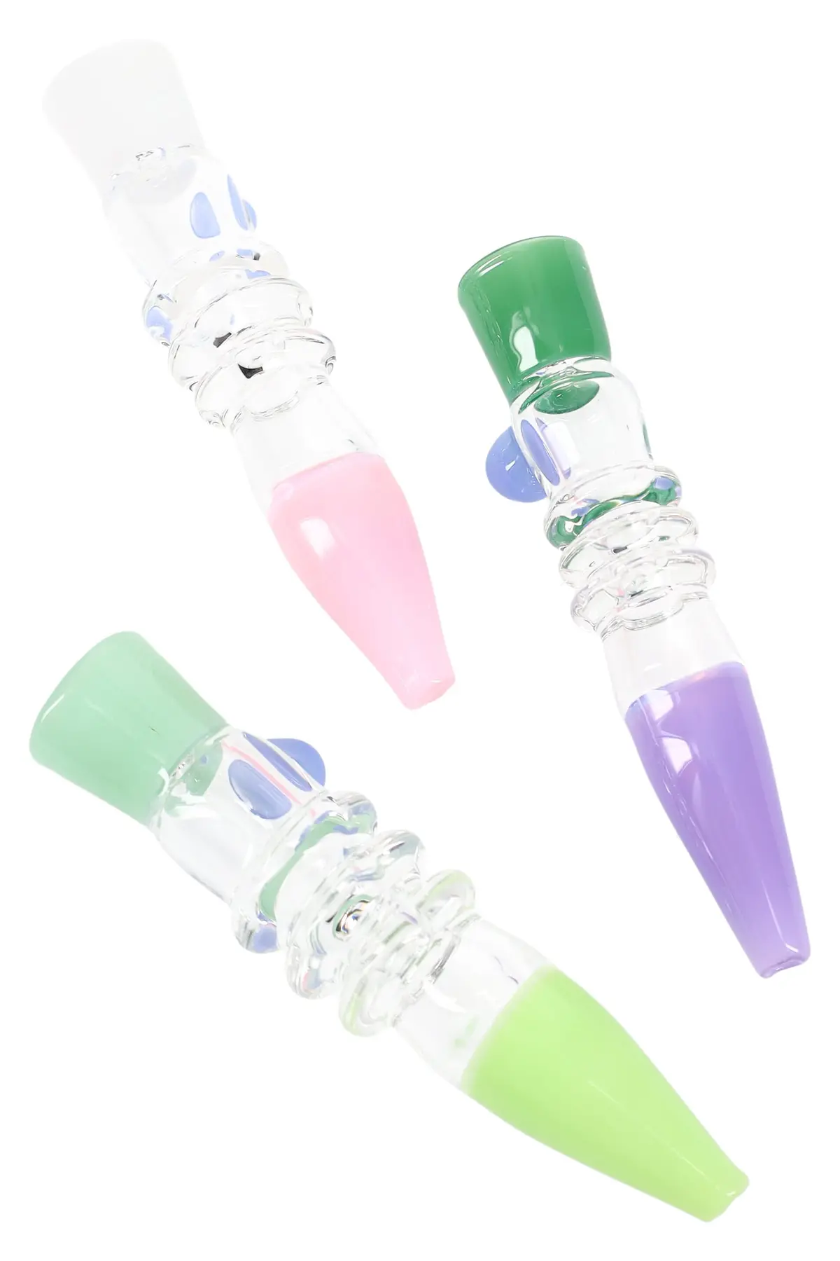 Slime-Colored Glass Chillum “Slime Sipper” – 4″ – Assorted 1